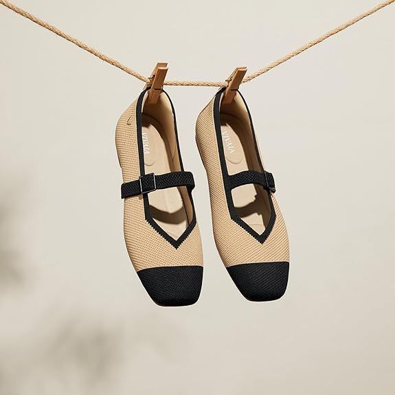 履き心地最高 VIVAIA(ビバイア) Square-Toe Mary-Jane (Margot