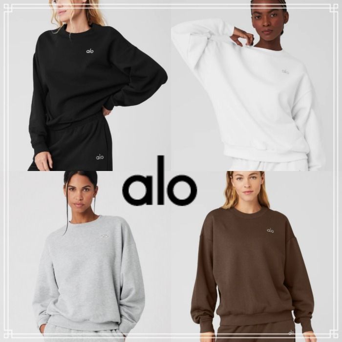 ALO Yoga】Accolade ロゴ スウェット シャツ 4色 (ALO Yoga/スウェット