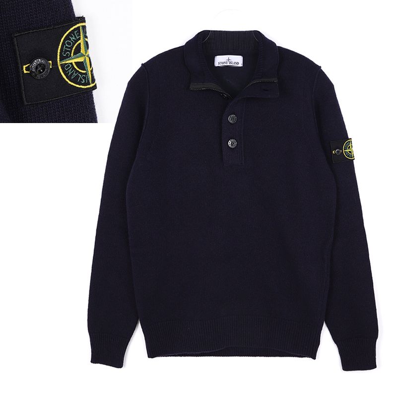 関税負担なし☆STONE ISLAND ニット ハーフジップ (STONE ISLAND