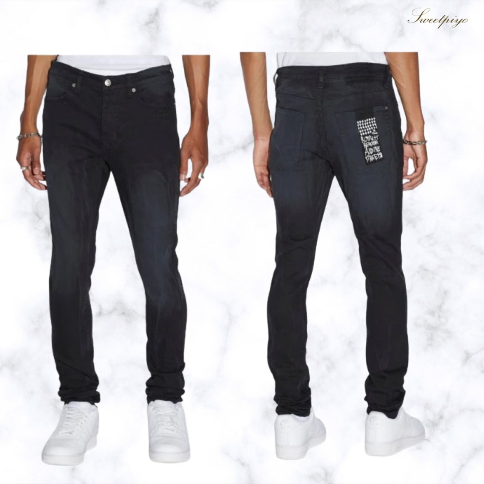 KSUBI スビ☆パンツ スキニー ロゴ クロス刺繍 シンプル (KSUBI/デニム