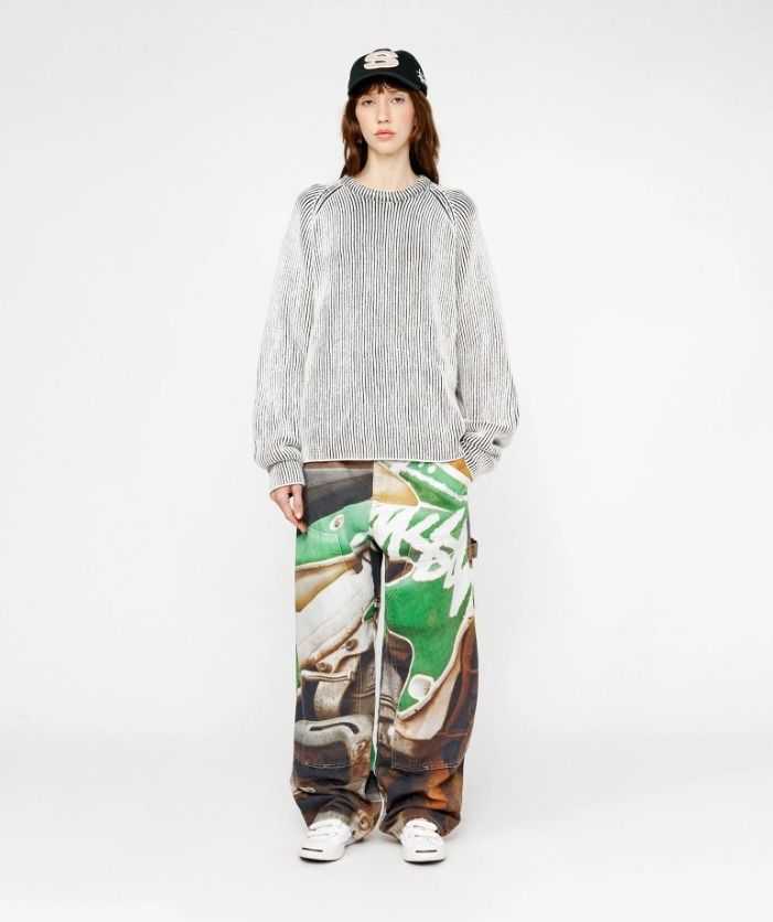 ☆送料・関税込☆Stussy☆CONTRAST RIB SWEATER☆ (STUSSY/ニット