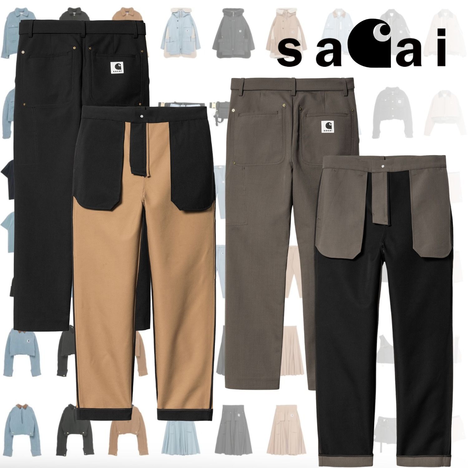 SACAI Carhartt WIP サカイ カーハート Suiting Bonding パンツ (sacai