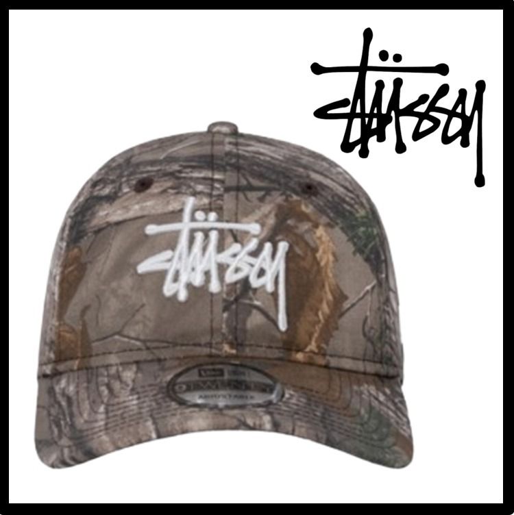 関税込☆Stussy☆NEWERA 9TWENTY BASIC STRAPBACK REALTREE EDGE