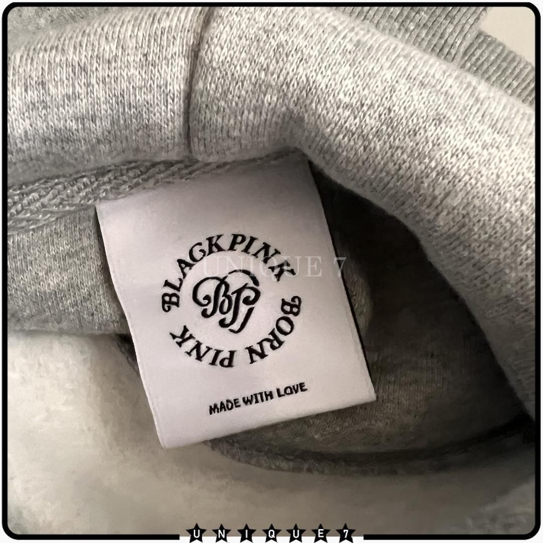 size:L】 【size:XL】Verdy x Blackpink Plush Hoodie Grey (BLACKPINK