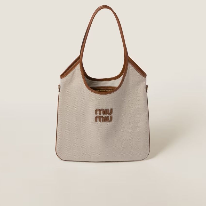 売切必至】☆MIUMIU☆IVY キャンバス トートバッグ♡ (MiuMiu/トート