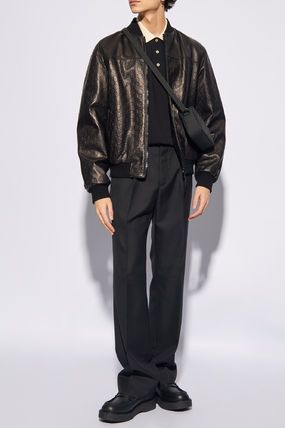 送料込】GUCCI ☆24SS☆モノグラムラムレザージャケット (GUCCI/レザー