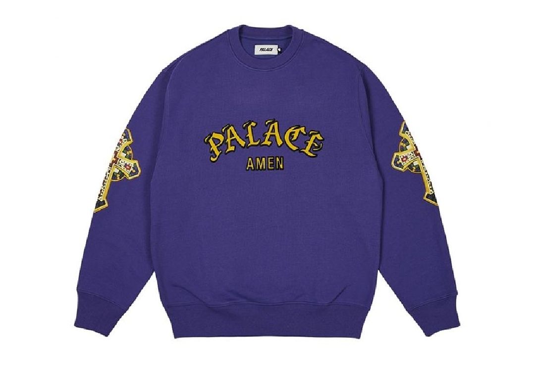 ☆24SS 大人気☆PALACE Saints Crew (Palace Skateboards/スウェット