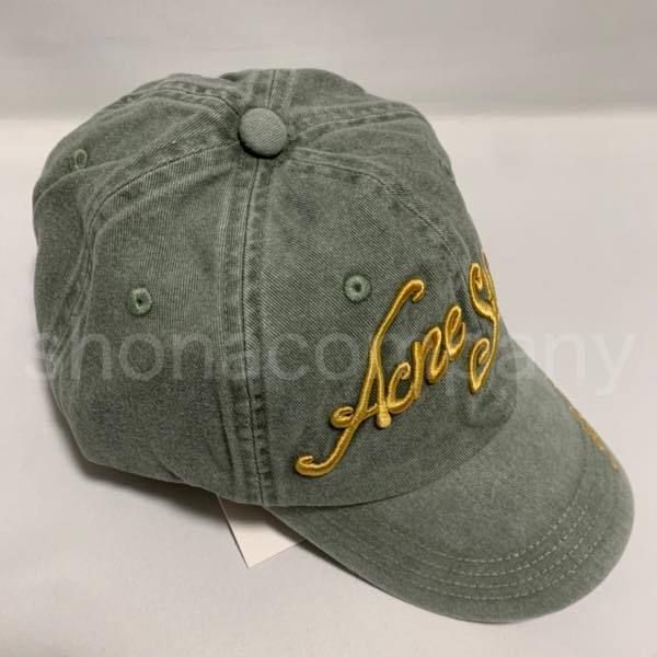 関税込】◇ACNE STUDIOS アクネ◇シーズナルロゴ刺繍キャップ (Acne