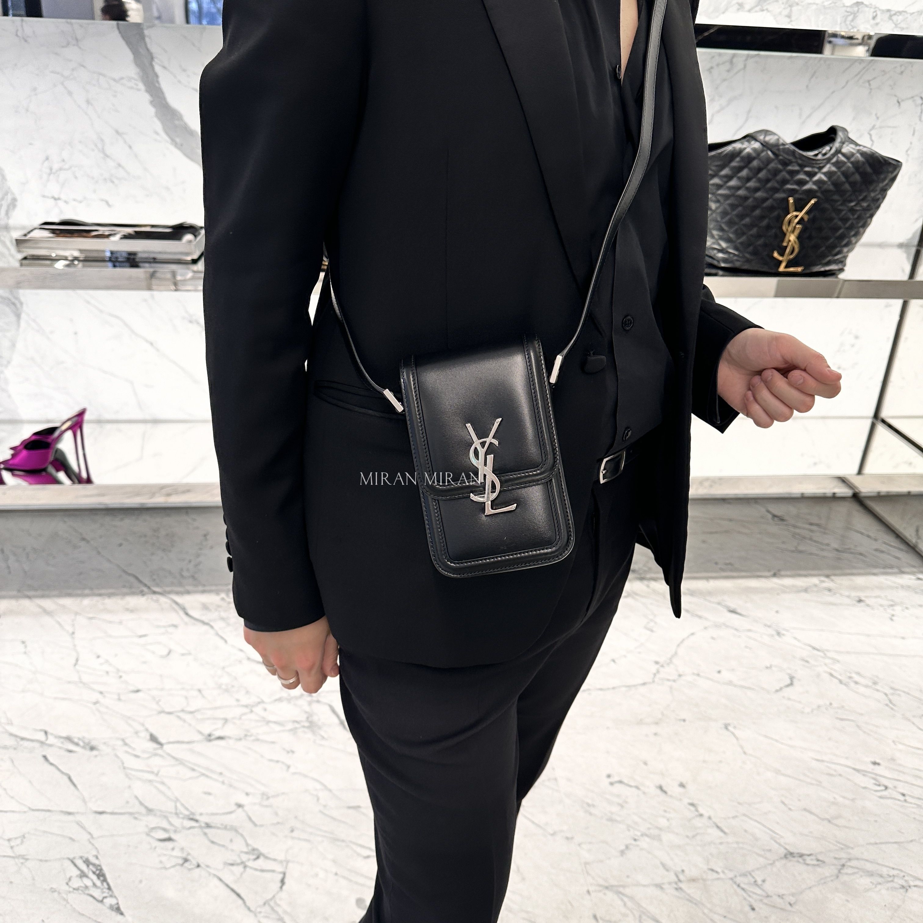 SAINT LAURENT】ソルフェリーノ ミニ バッグSOLFERINO MINIBAG (Saint