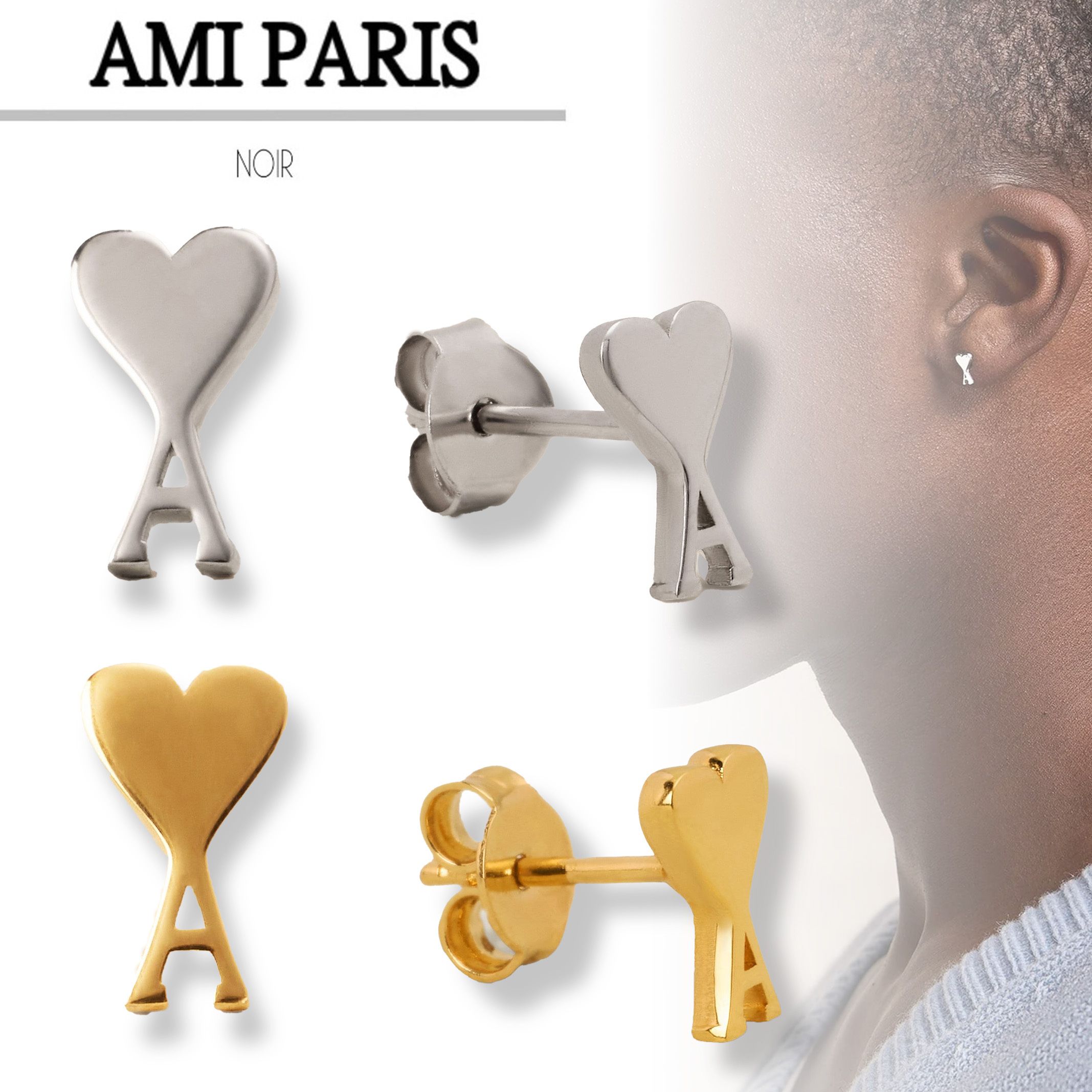 国内即発【AMI PARIS】AMI DE COEUR ピアス (AMI PARIS/ピアス) UJW955