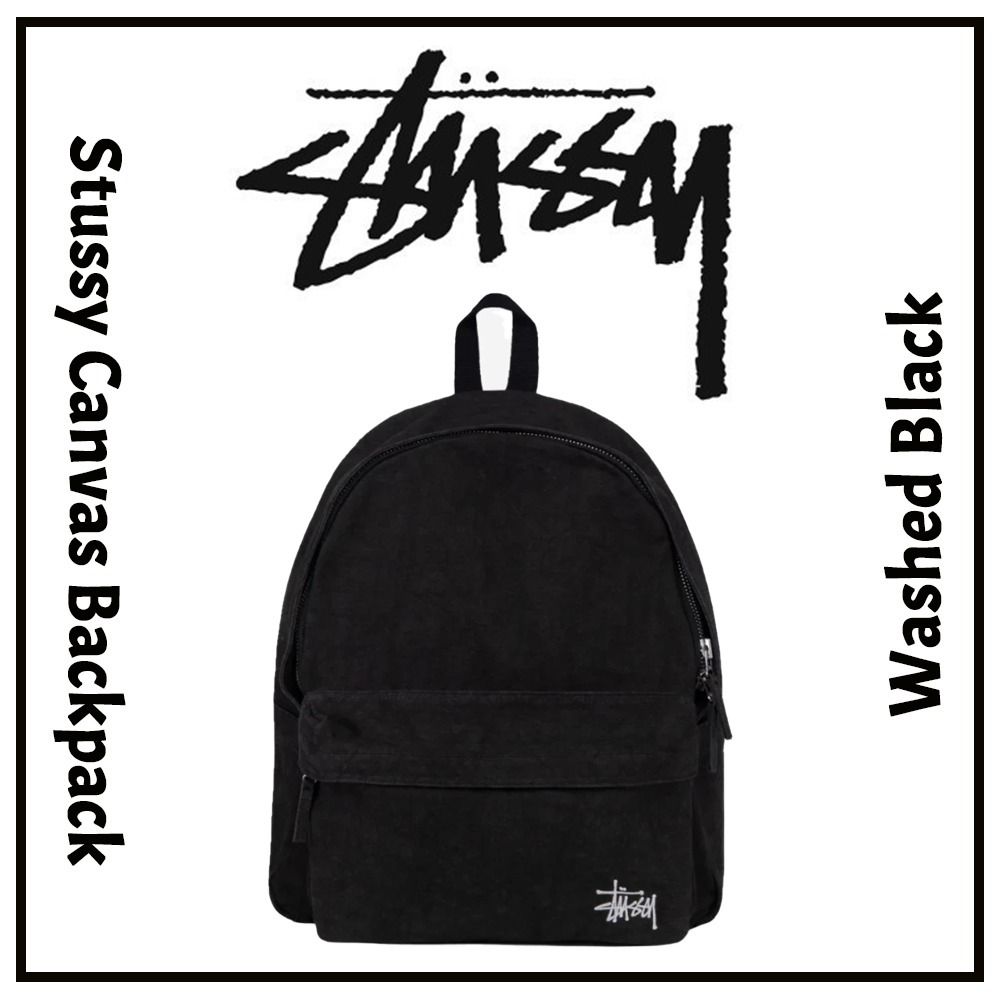 Stussy】☆Stussy Canvas バックパック Washed Black☆ (STUSSY/バック