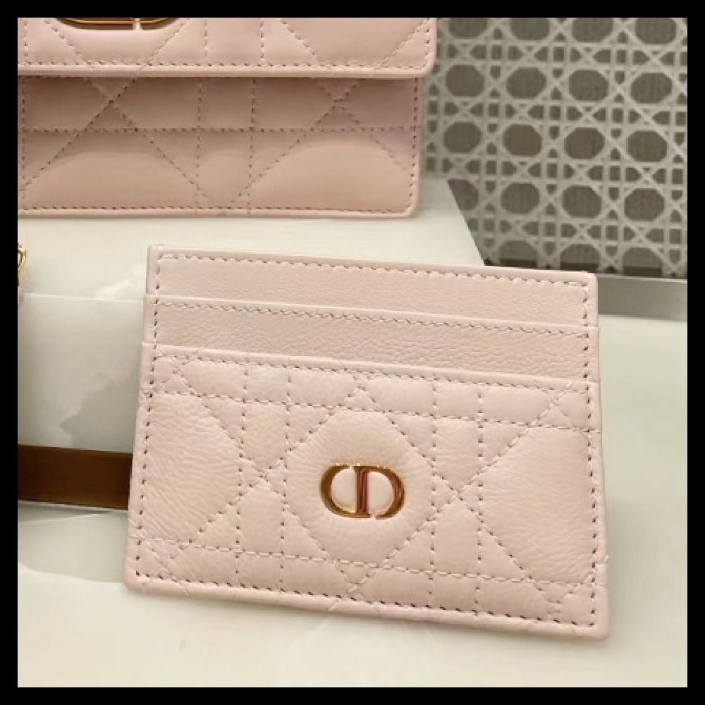 甘めピンク♪】DIOR☆Dior Caro Freesia カードホルダー (Dior/カード