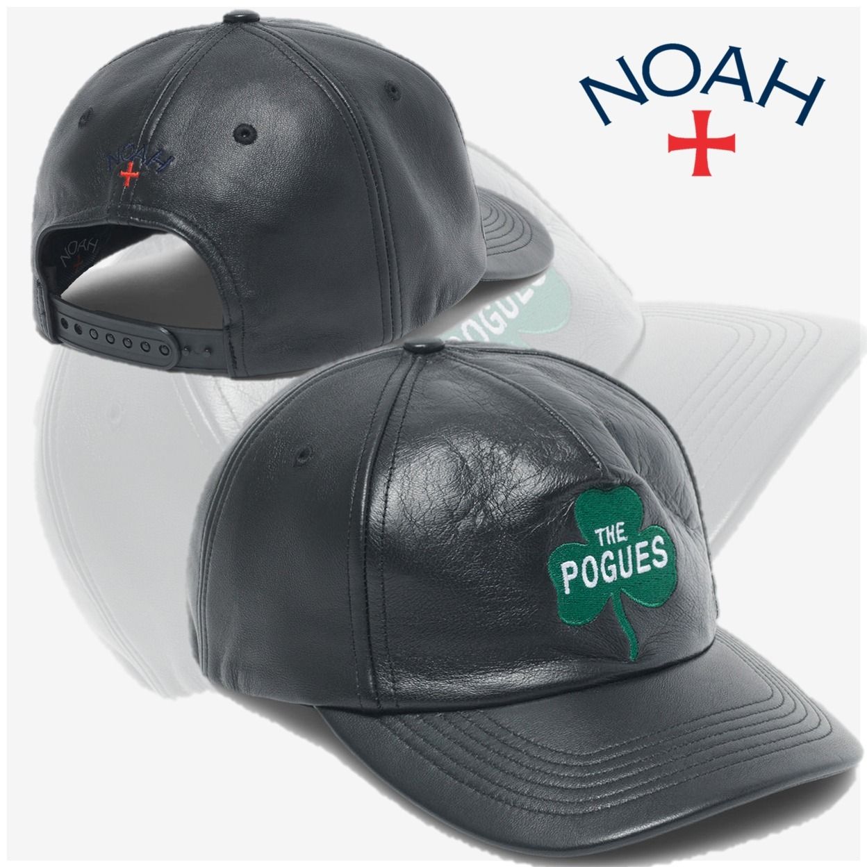 Noah x The Pogues】ノア 5-Panel レザー キャップ (NOAH/キャップ