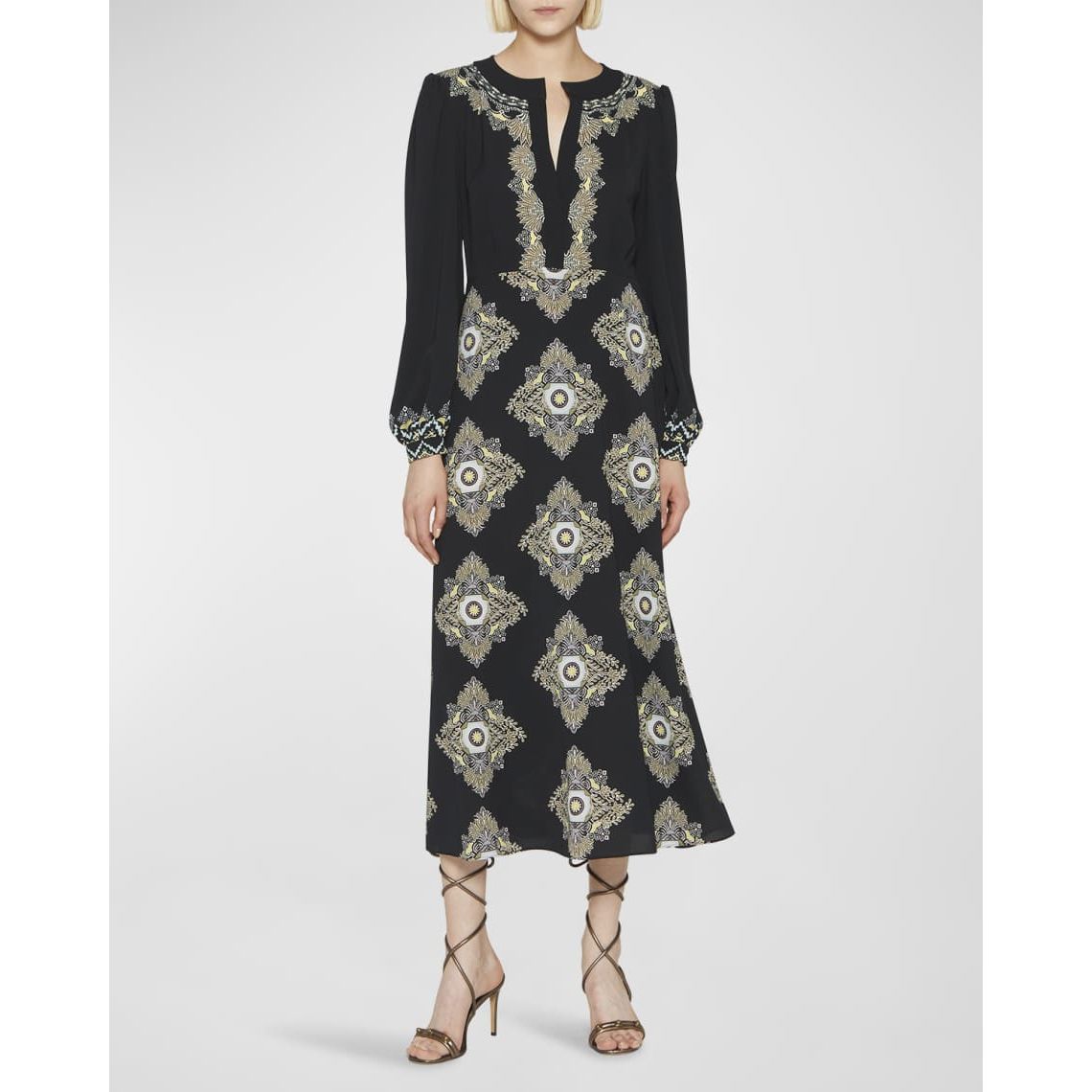 ETRO フラワー モチーフ ワンピース ブラック (ETRO/ワンピース