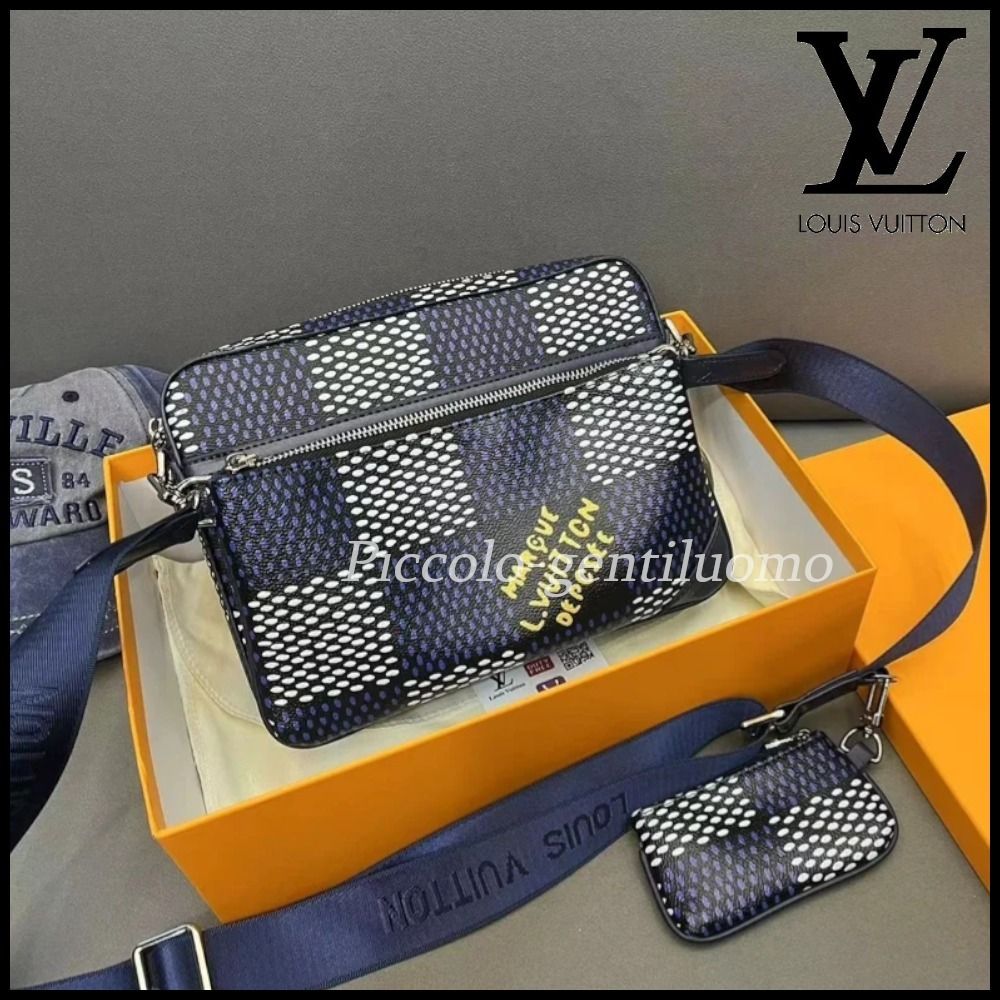 新作☆クールに決まる♪】ルイヴィトン ダミエ メッセンジャー (Louis