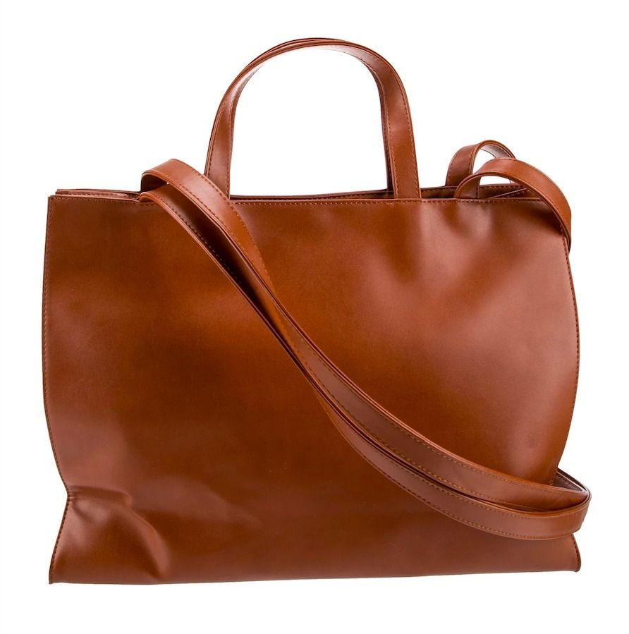 即お届 テルファー ミディアム ショッピングバッグ Tan ベージュ