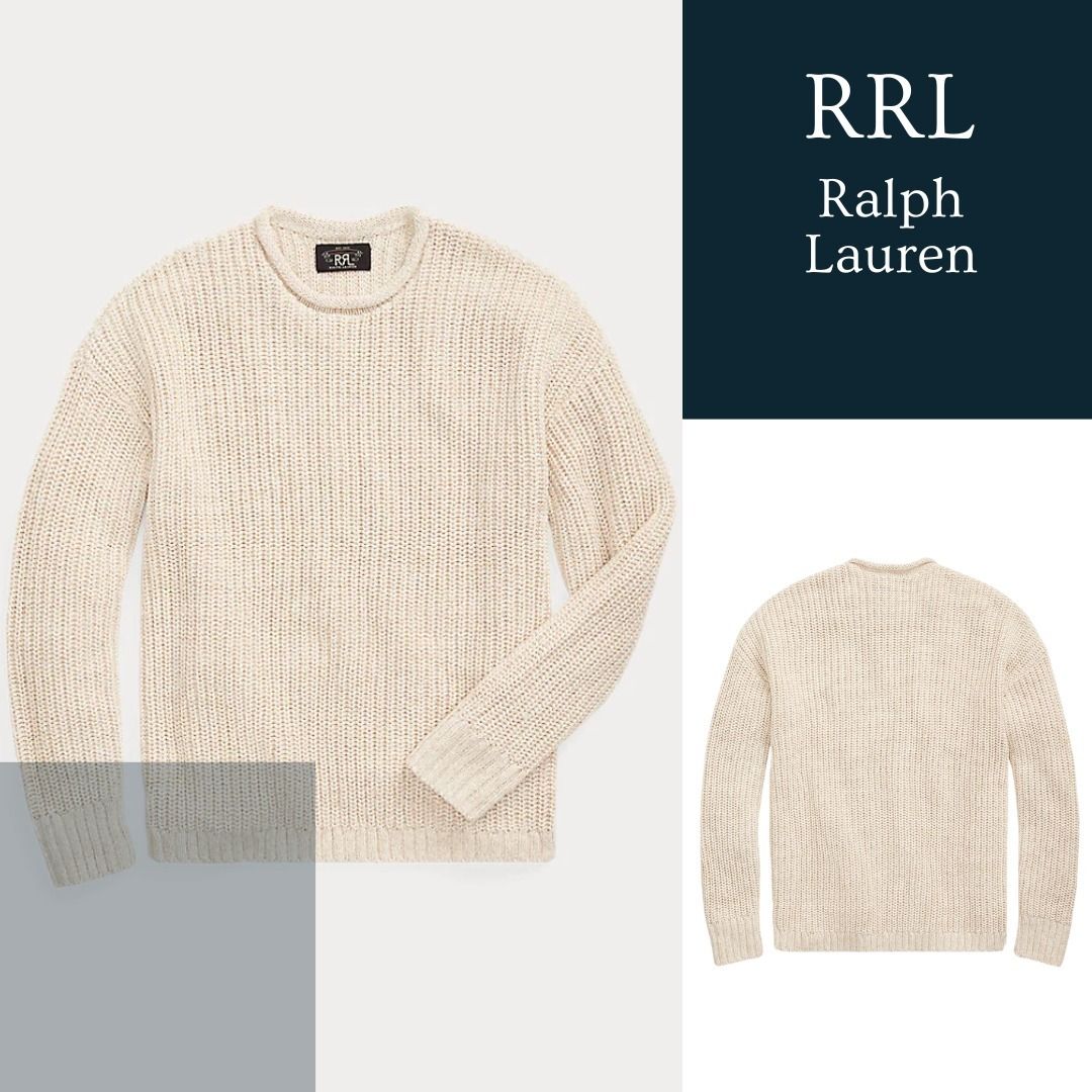 シンプル&洗練【RRL Ralph Lauren】綿麻混ロールネック セーター (RRL