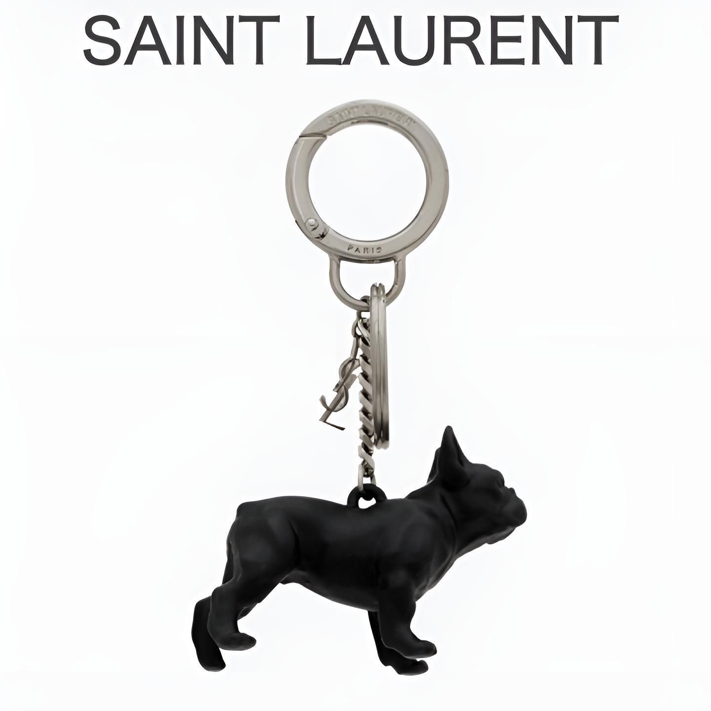 ☆フレブル☆【Saint Laurent】サンローラン ドッグキーリング (Saint