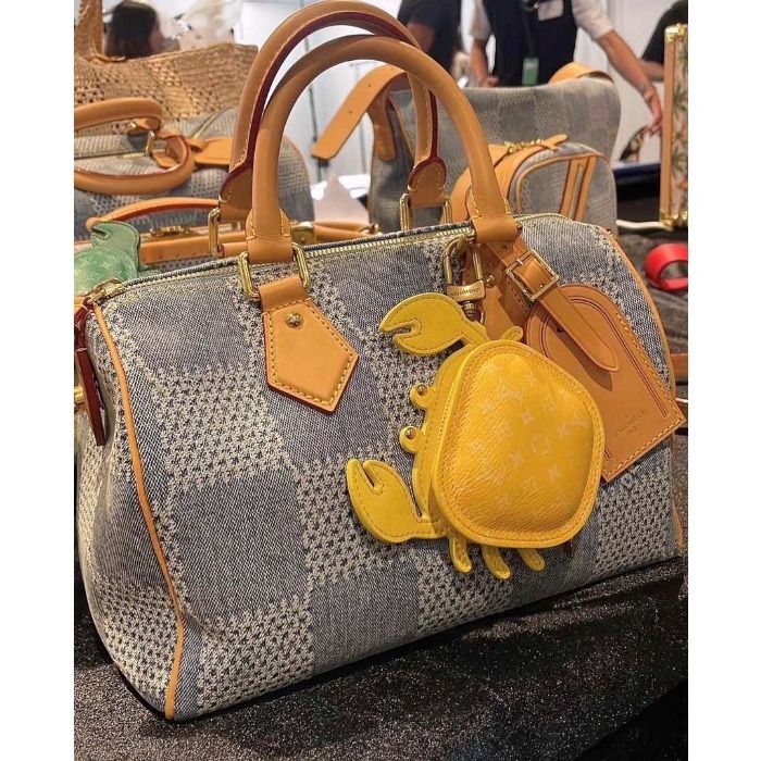 ルイヴィトン】スピーディ ショルダーバッグ ダミエ デニム (Louis