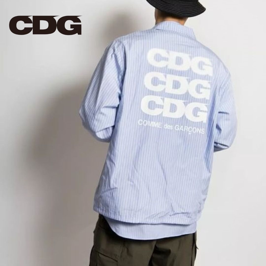 国内発送【COMME des GARCONS】CDGコーチジャケット ストライプ (COMME