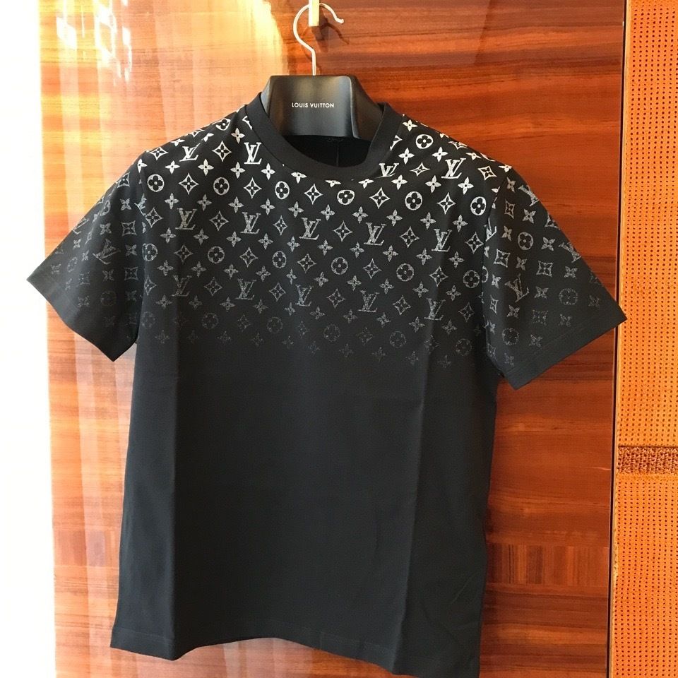 パリ直営店【Louis Vuitton】グラディエントコットンTシャツ (Louis