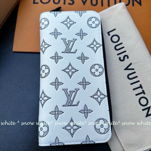 明日着 限定色♪ レザー製 モノグラムシャドウ LV 長財布 ZIPPY (Louis