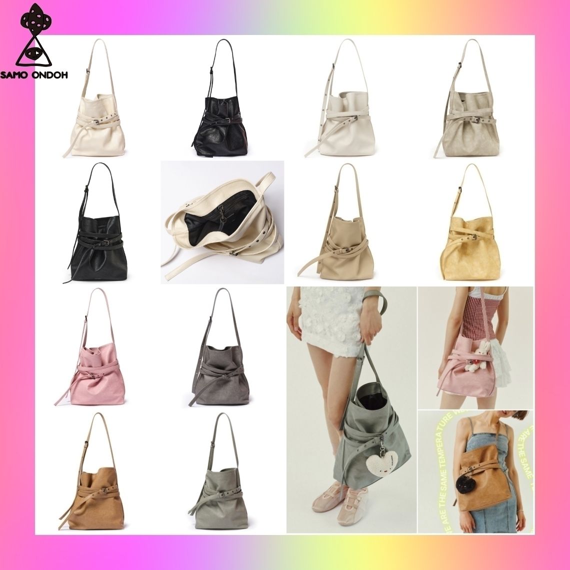 SAMO ONDOH】韓国人気 24SS 新作☆ Belt Bucket Bag M (SAMO ONDOH
