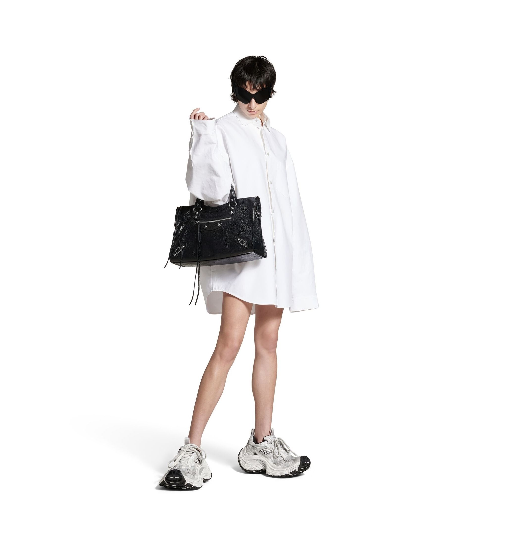 BALENCIAGA】LE CITY ショルダー バッグ レザー ロゴ M (BALENCIAGA