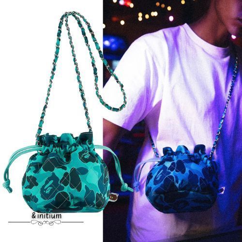 セントマイケル】SAINT Mxxxxxx × A BATHING APE 巾着バッグ (Saint