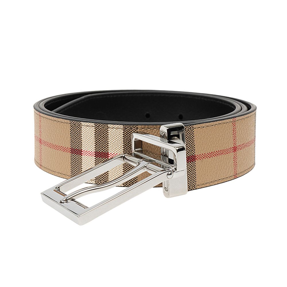 関税負担なし☆Burberry バーバリー リバーシブルチェックベルト