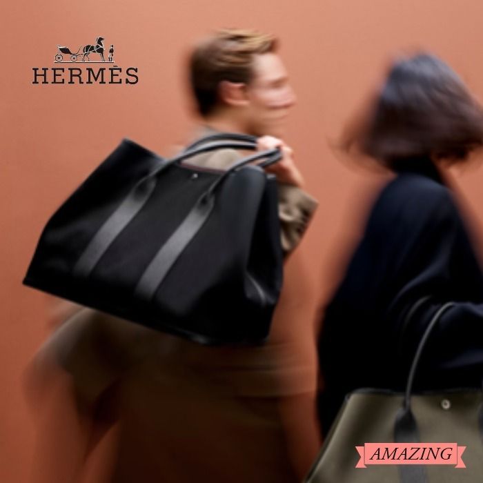 メンズ♪黒】HERMES（エルメス）ガーデンパーティー 49 voyage (HERMES