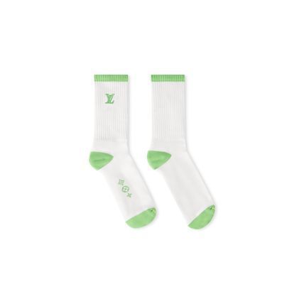 さりげなく見せるロゴがお洒落♪】ルイヴィトン 靴下 ソックス (Louis