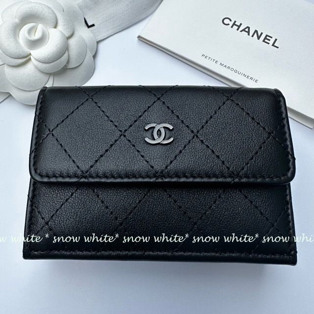 明日着 限定 CC金具も黒♪ ナノウォレット ミニ財布 CHANEL (CHANEL