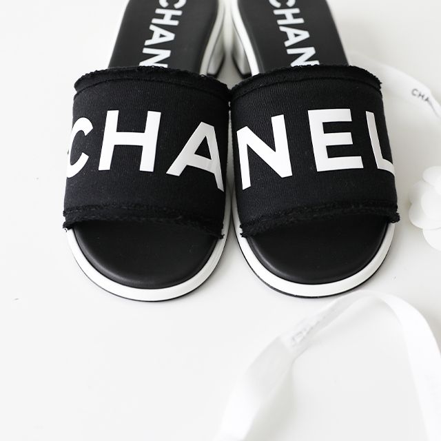CHANEL】シャネル ロゴ ミュール サンダル (CHANEL/サンダル・ミュール