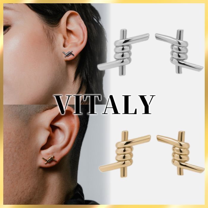 国内発送/関税込☆Vitaly☆ステンレス 有刺鉄線 ピアス☆ (Vitaly