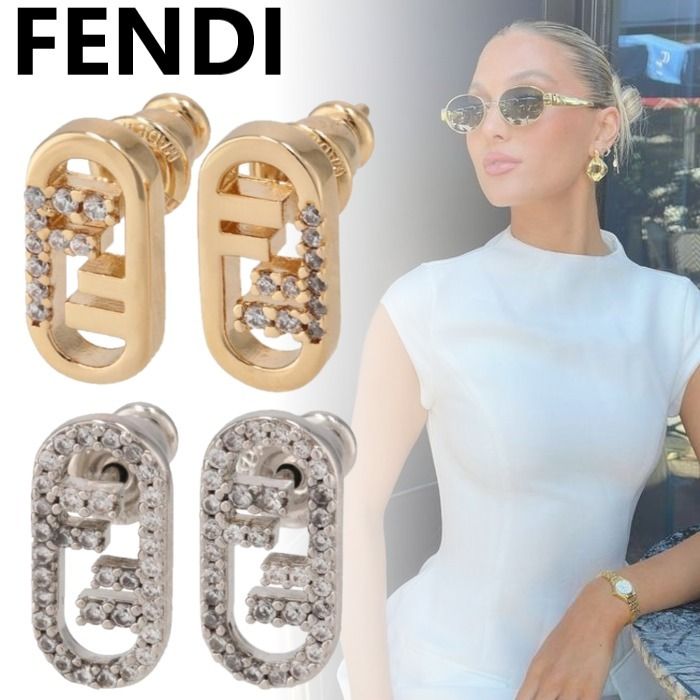 国内直営**FENDI** オーロック ピアス カラー ピアス (FENDI/ピアス