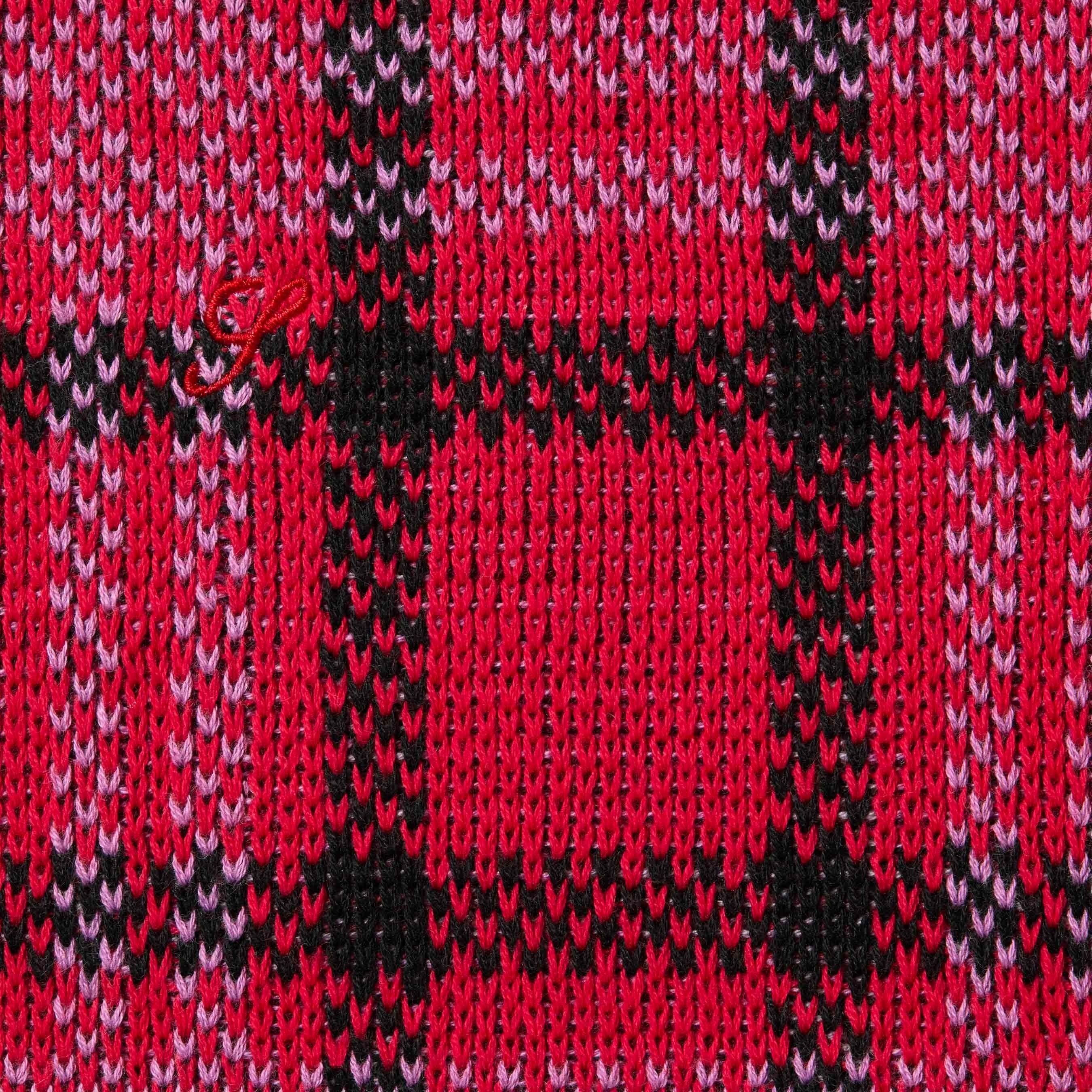 SS24 Supreme Plaid Knit S/S Polo - シュプリーム ポロシャツ