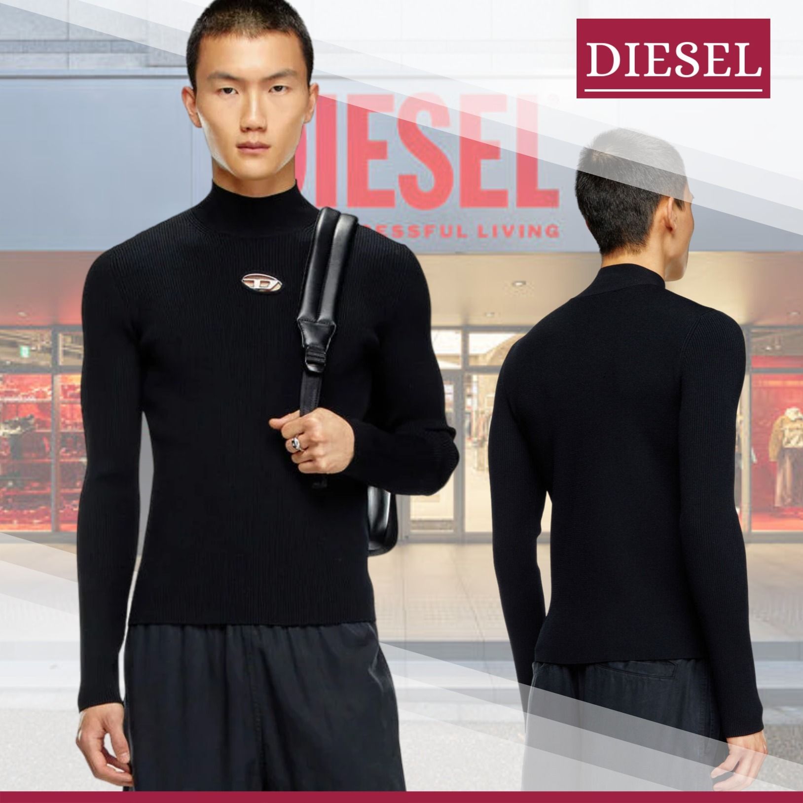 国内即発】DIESEL『K-Zackary ハイネックニット』送料込 (DIESEL