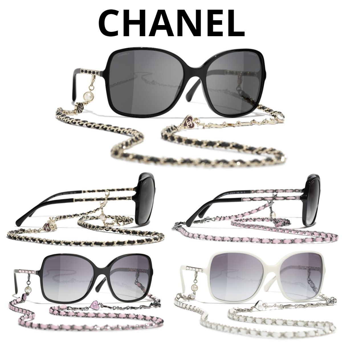 関税・送料込み＊CHANEL＊CH5210Q チェーン付 サングラス (CHANEL