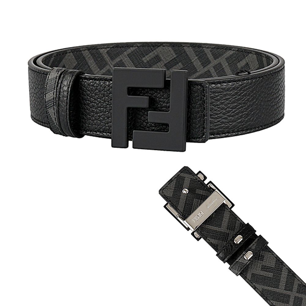 関税負担なし☆FENDI フェンディ FF リバーシブルベルト (FENDI/ベルト