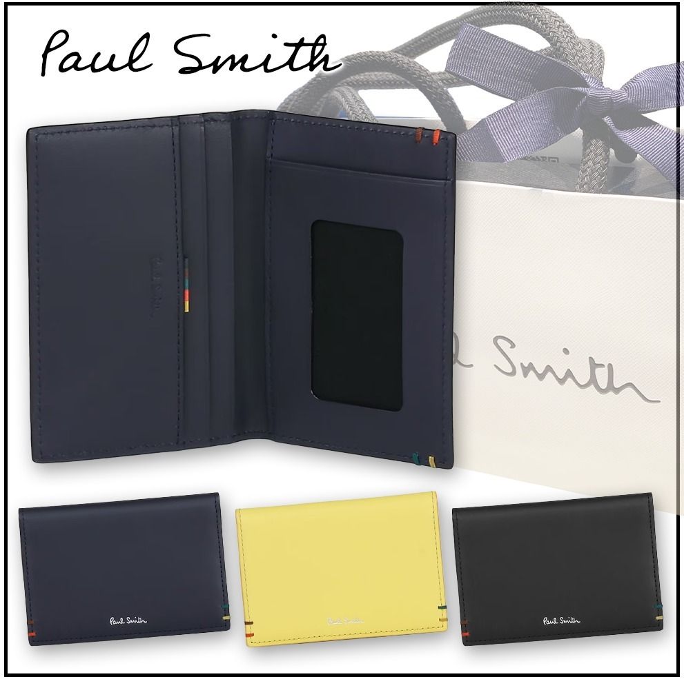 すぐ届く【Paul Smith】ハイライトステッチ パスケース (Paul Smith