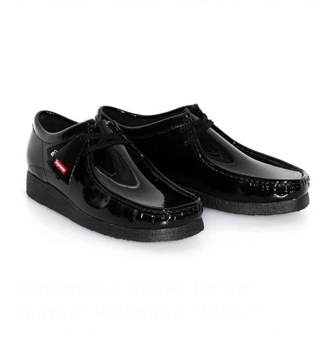 Supreme x Clarks ☆ Wallabee 'Black Patent Leather' (Clarks/ドレス