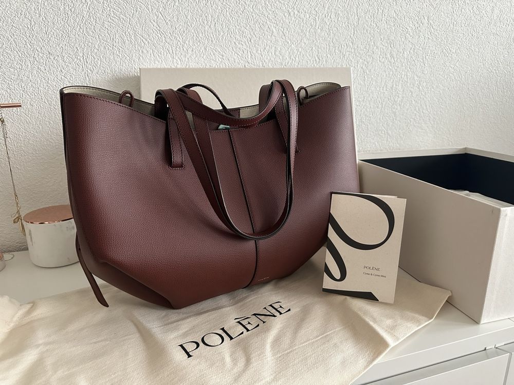 Polene】Cyme ポレーヌ レザー トート バッグ カラー(5) (POLENE