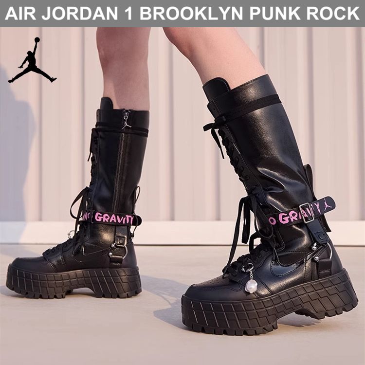 ☆新作☆ Nike PUNK ROCK WMNS AIR JORDAN 1 HIGH BROOKLYN 厚底 (Nike