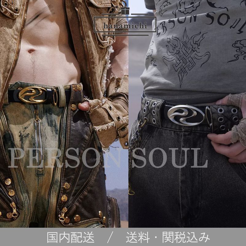 PERSONSOUL*日本未入荷 シンボル レザーベルト (PERSONSOUL/ベルト