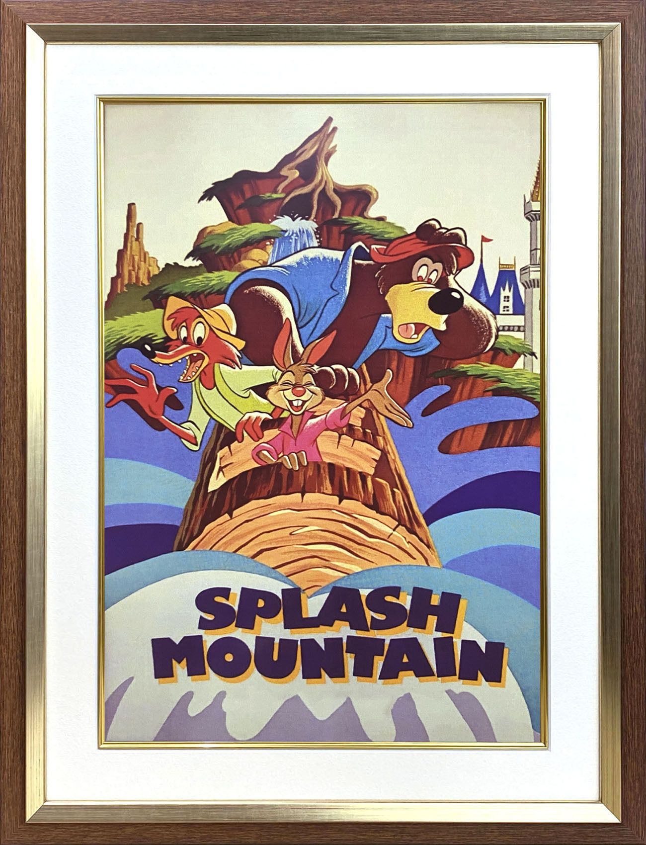 ディズニーポスター「スプラッシュ・マウンテン・レトロ」 (Disney