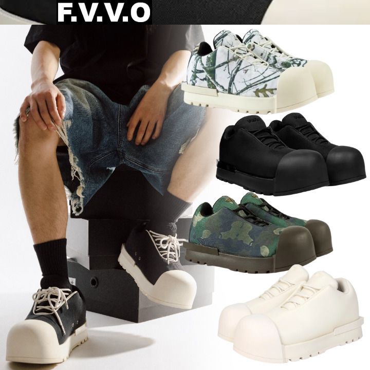 FVVO*日本未入荷 ROCKSTA 厚底ローブーツ/ボリュームスニーカー