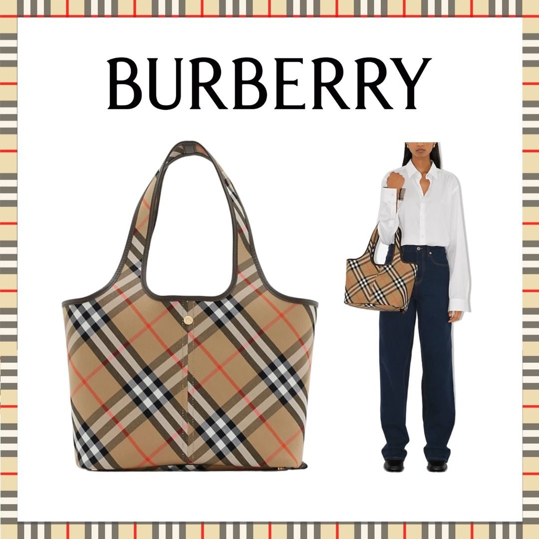 24FW新作☆BURBERRY バーバリー スモール チェックトート (Burberry