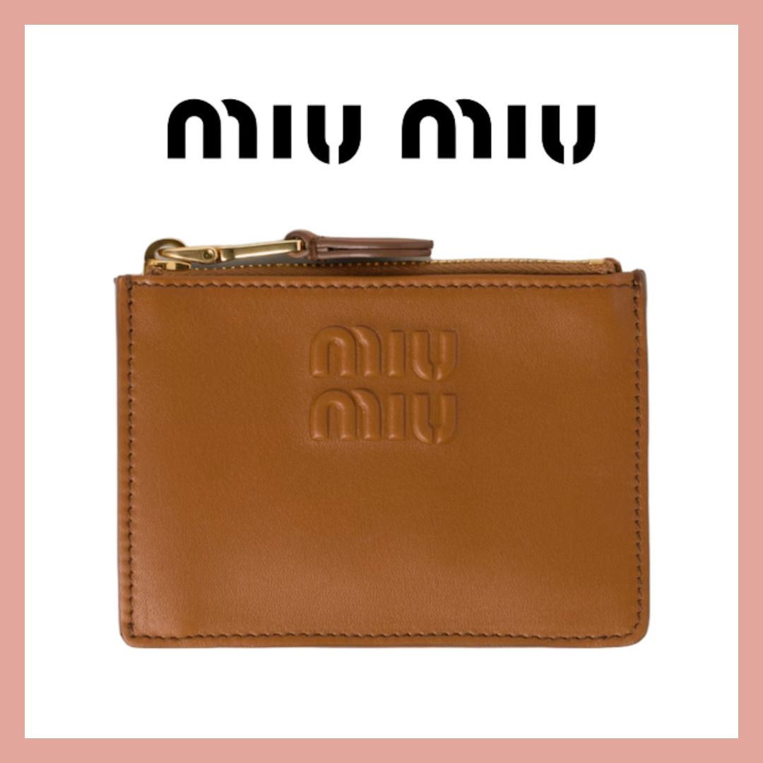 プレゼントに☆MIUMIU ミュウミュウ レザー カードケース (MiuMiu