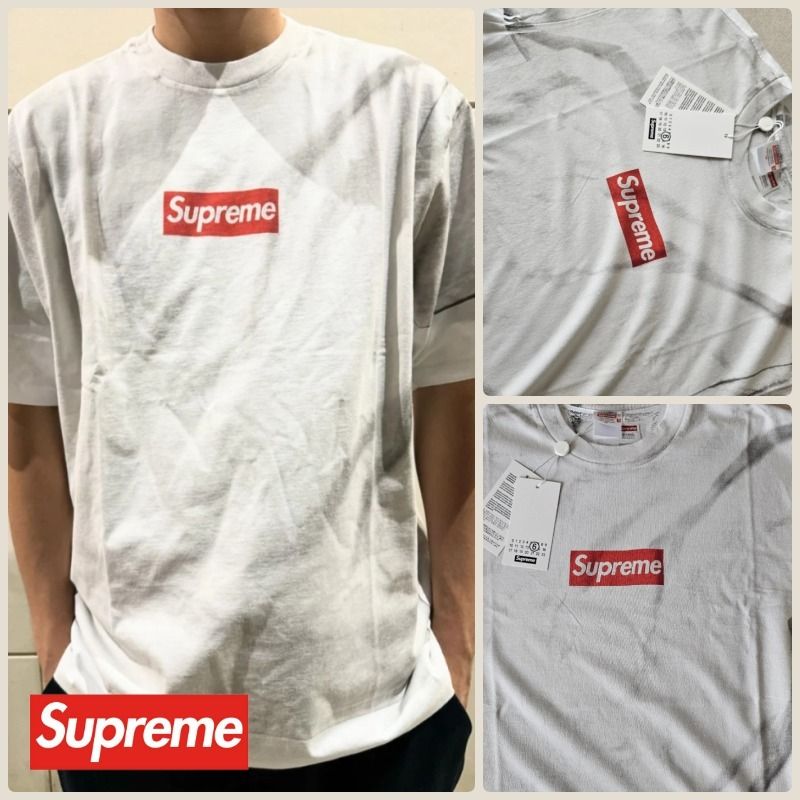 Supreme x MM6 Maison Margiela 24SS Box Logo T-Shirt White (Supreme